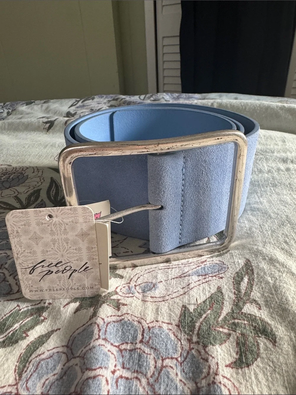 Free People Suede Hex Belt- S/M